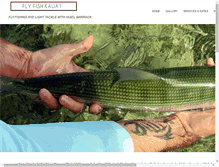 Tablet Screenshot of flyfishkauai.com